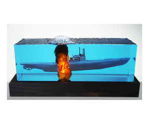 Submarine Underwater Explosion Diorama